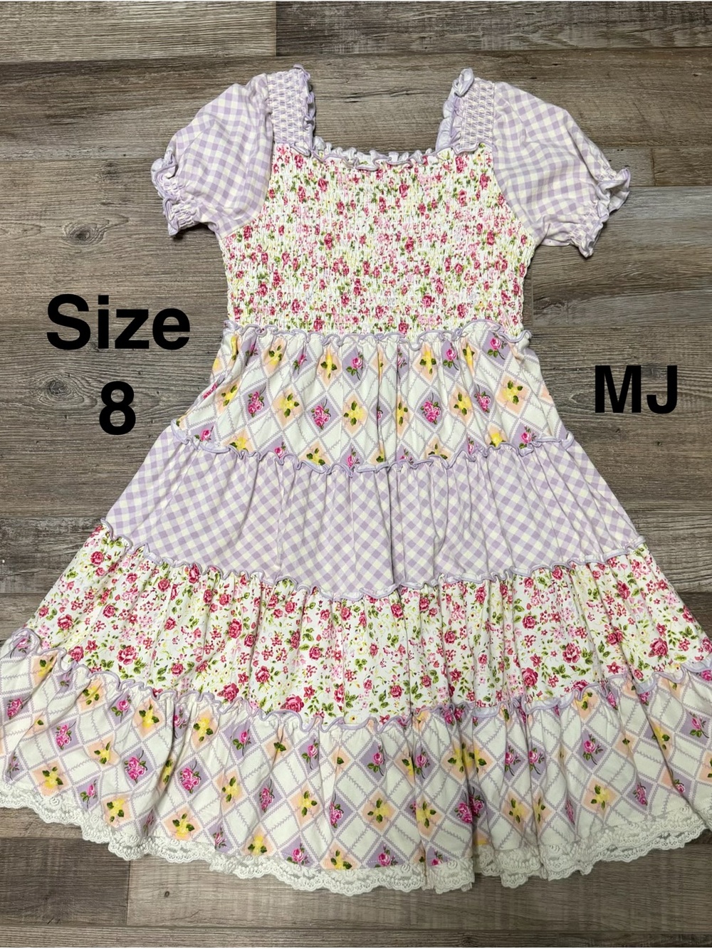 Matilda Jane Lavender Floral Patchwork Dress